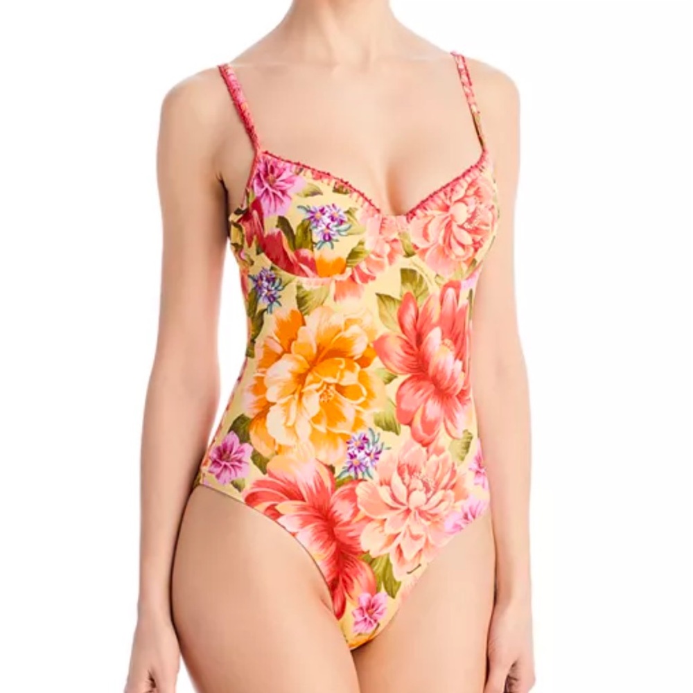 NWT Farm Rio Lia Underwire One-Piece Swimsuit
